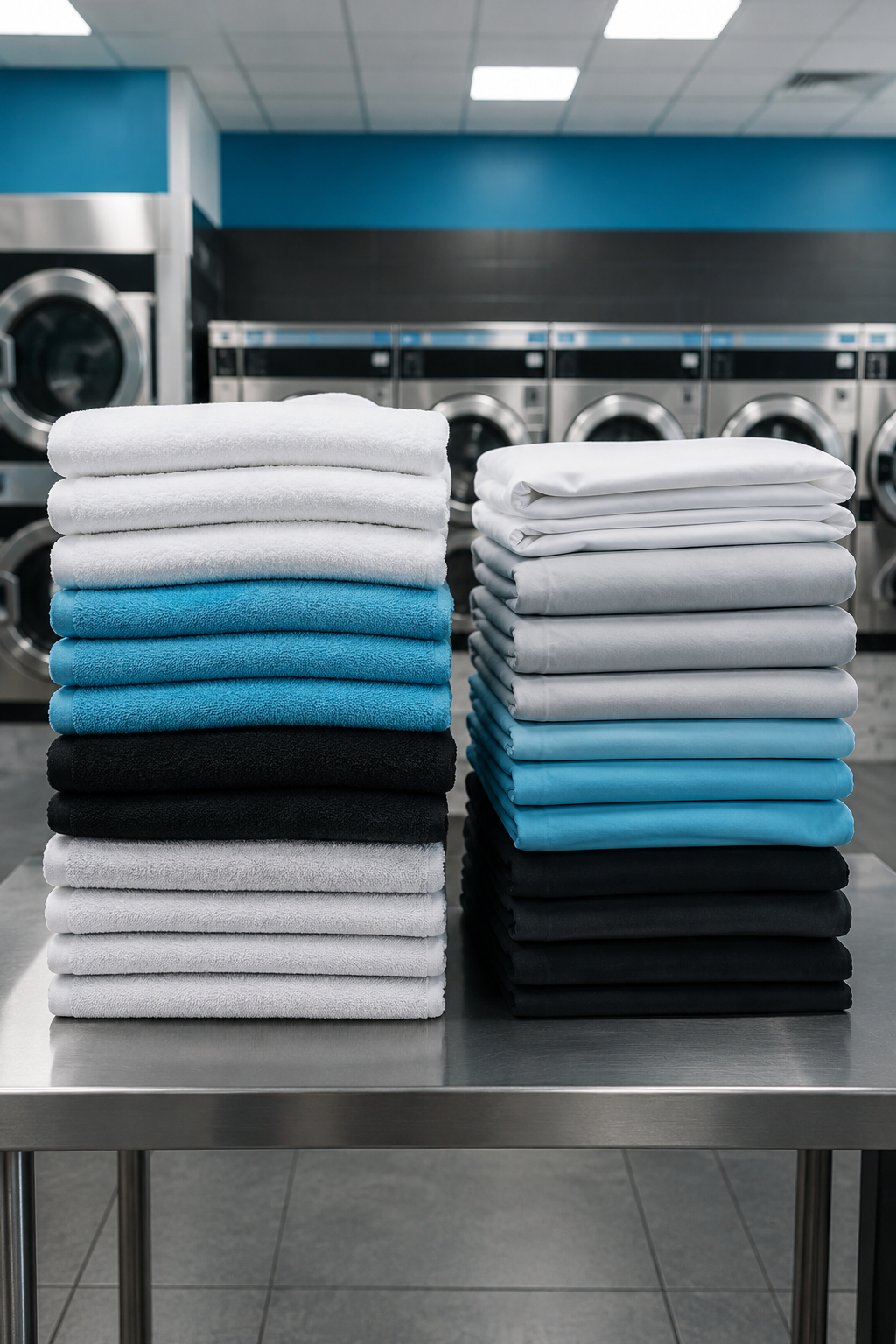 Clean folded linens for linen cleaning service in 77014 Texas