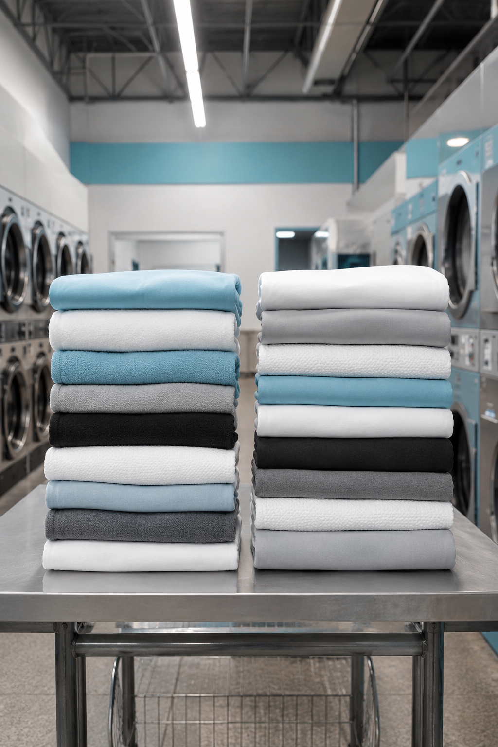 Clean folded linens for linen cleaning service near 77067 Texas