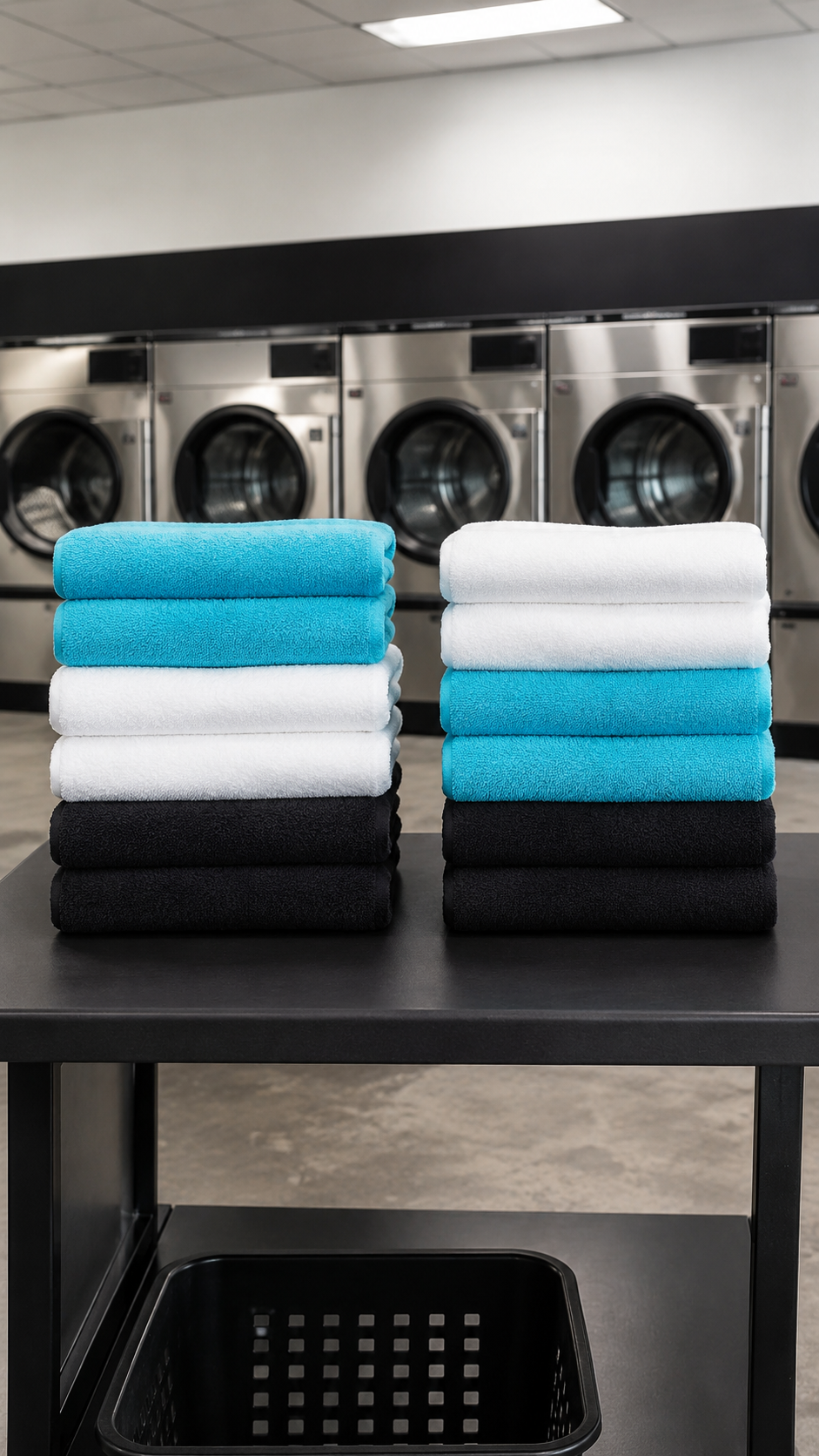 Commercial towel laundry pickup and delivery service near 77303, Texas