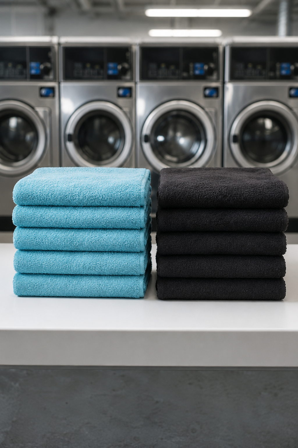 Commercial towel laundry pickup and delivery near Alden Bridge in The Woodlands, Texas